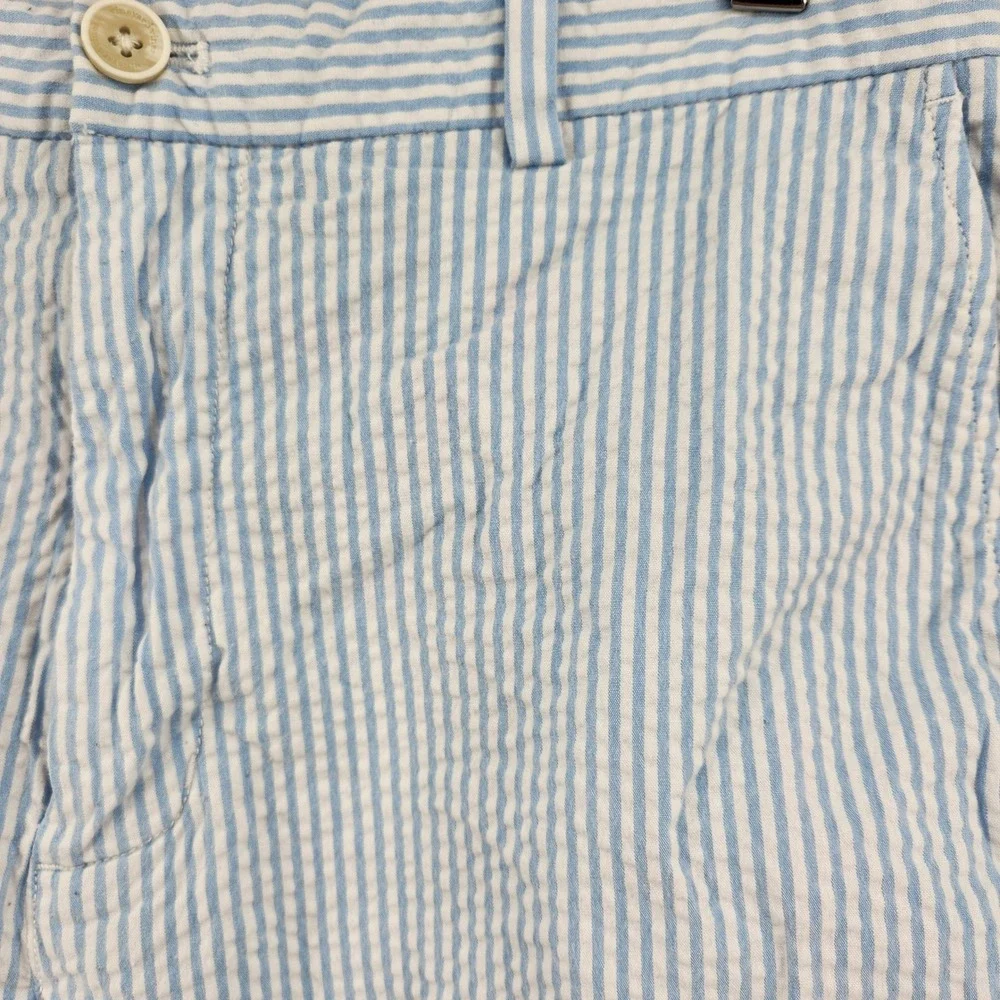 Vineyard Vines Mens Blue White Striped Seersucker Shorts 34 - Picture 2 of 8